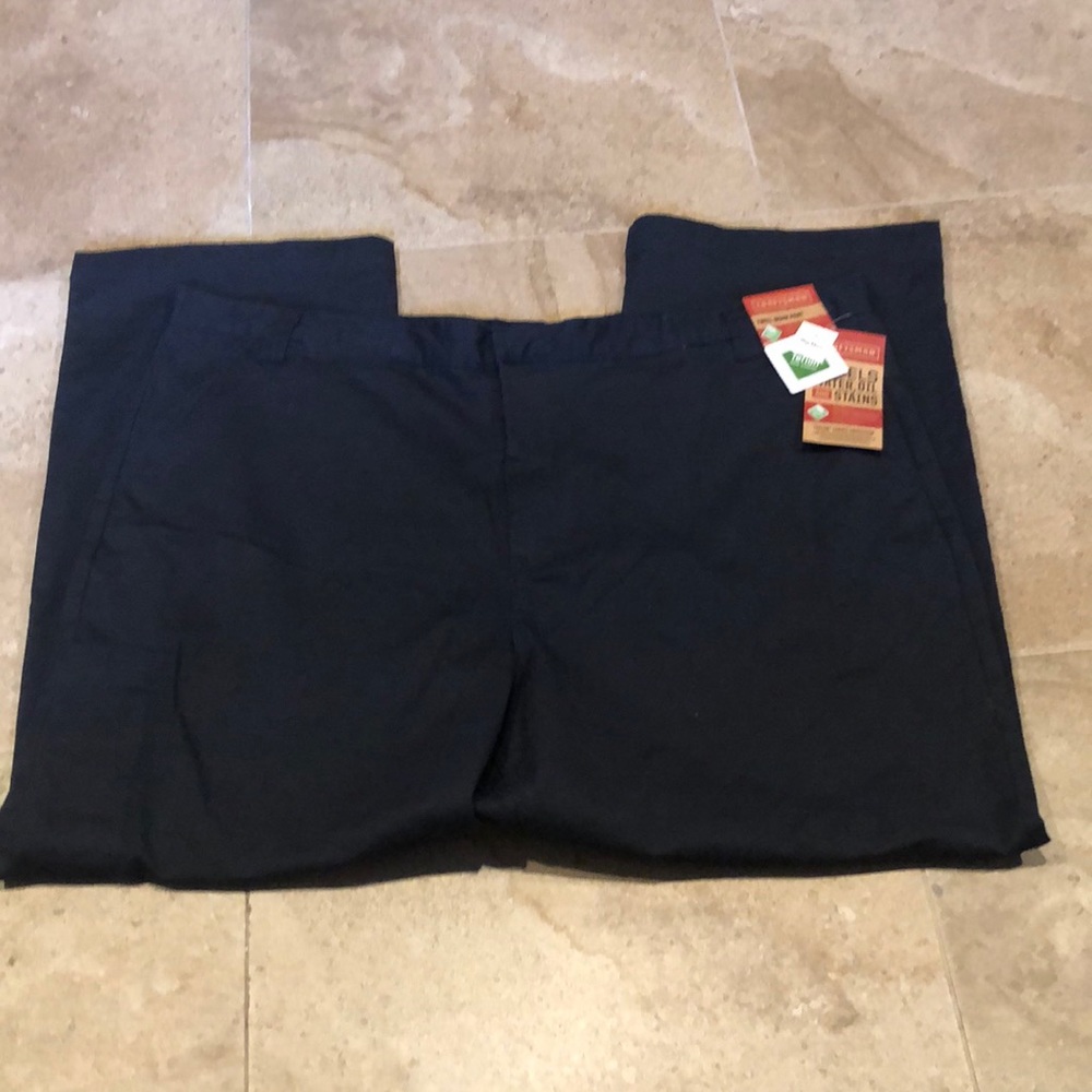 NWT CRAFTSMAN TWILL WORK PANT NAVY TEFLON FABRIC PROTECTOR PANT BIG MAN SZ 46x30